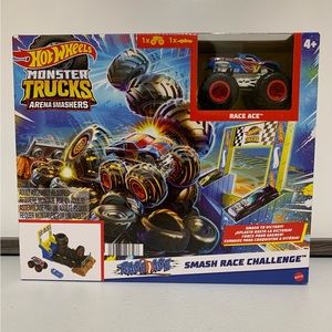 Mattel Toys Mattel Hot Wheels Monster Trucks Arena Smashers Smash Race Challenge Playsetnib